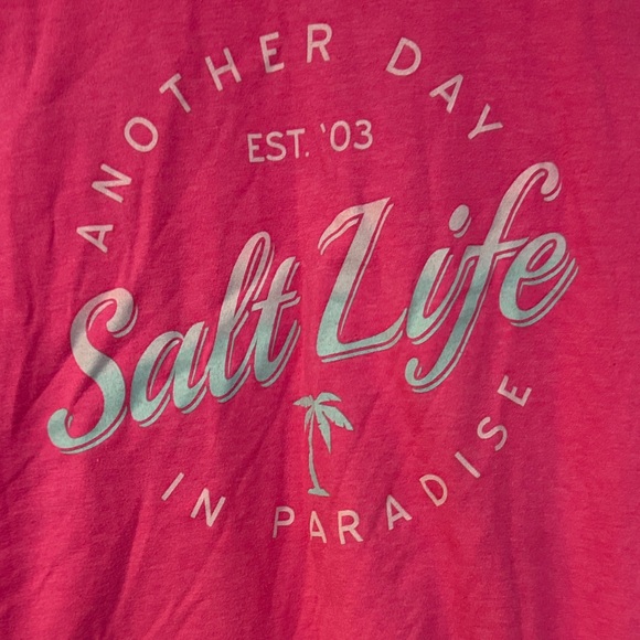 Salt Life Vibrant Pink Tee - Picture 6 of 9